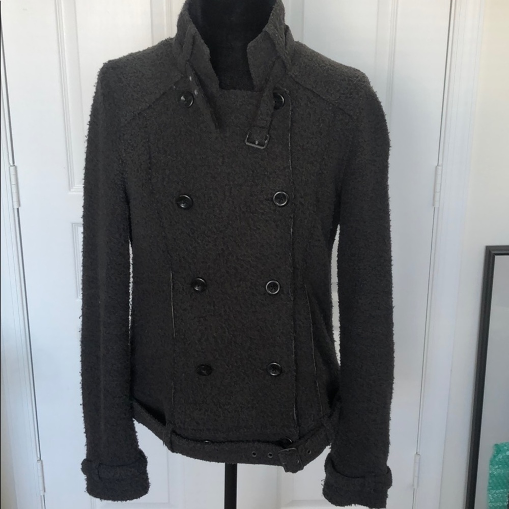 Free People  We The Free Biker-Style Fabric Jacket